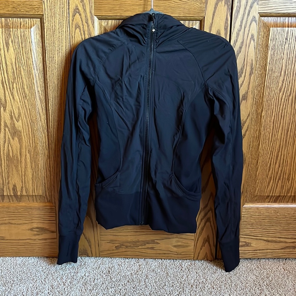 Lululemon Black Reversible Hooded Scuba Jacket
